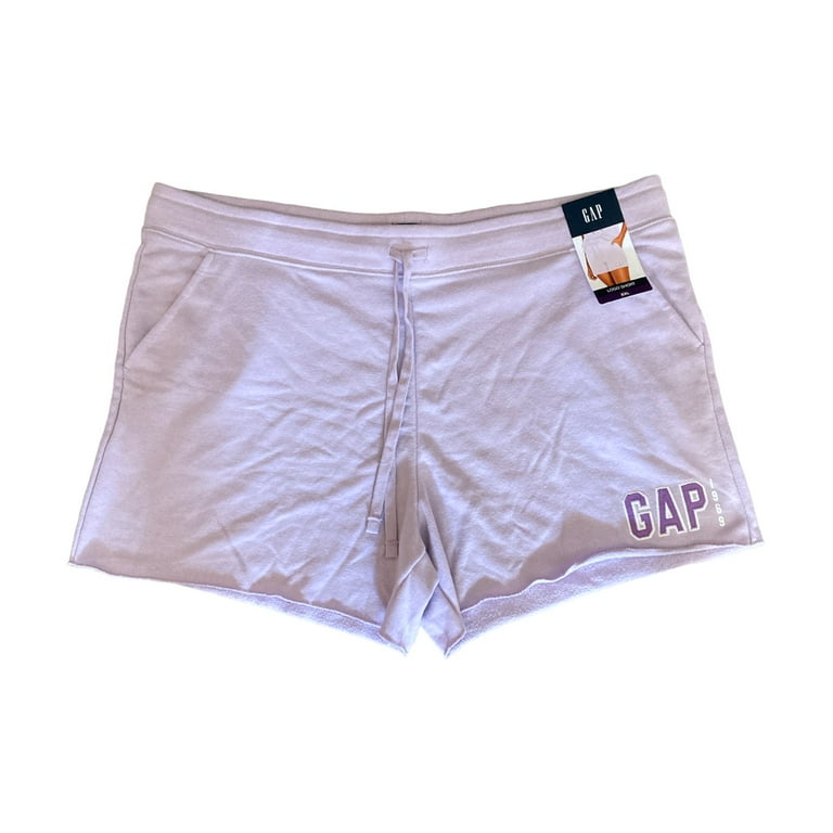 GAP Women s Soft Pull On Drawstring Logo 4 Inseam Short Orchid Petal XS Walmart