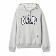 Gap Logo Pullover Hoodie, Light Heather Grey, Womens Size M