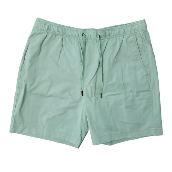 Gap Men's 7" Inseam Elasticized Waistband Stretch Twill Pull On Short (Granite Green, L)