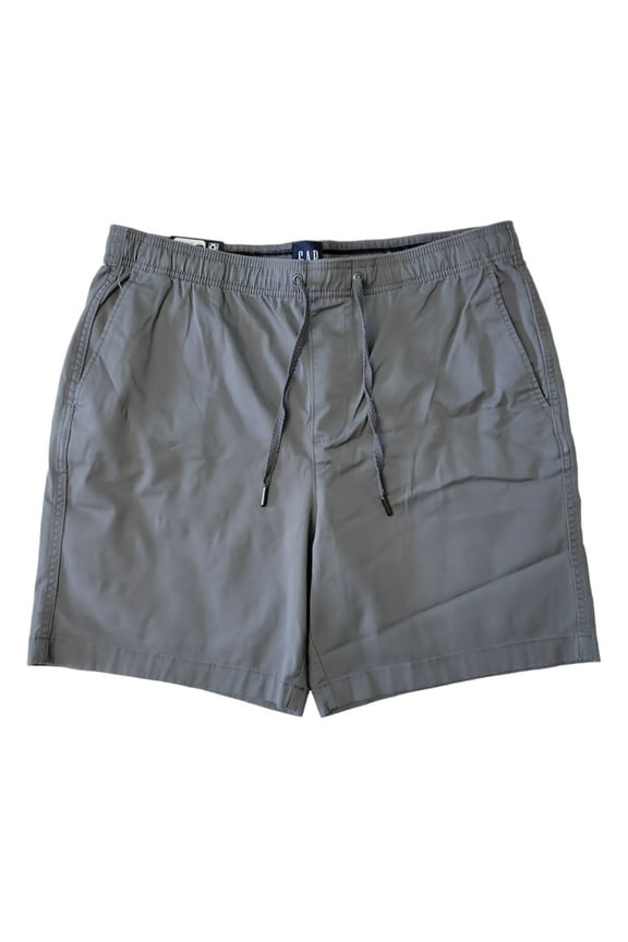 Men's 7" Inseam Elasticized Waistband Stretch Twill Pull On Short