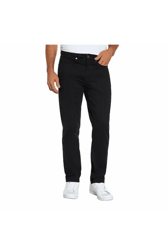 Men's Black 32x30 Slim Fit 5 Pocket Pant