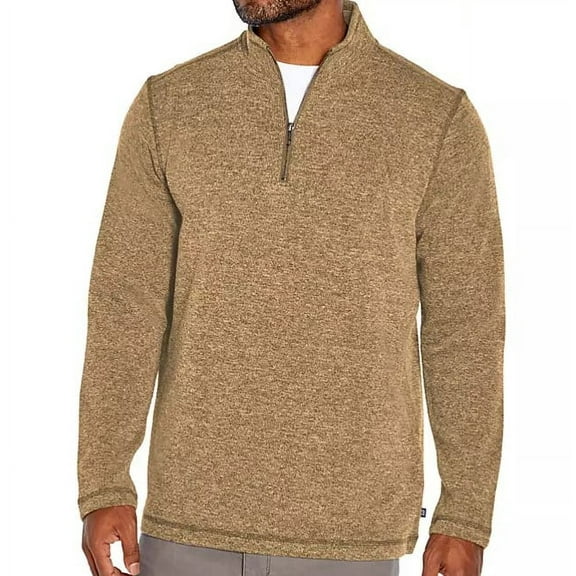 Gap Men's Half Zip Mock Neck Sweater (Ermine, Small)