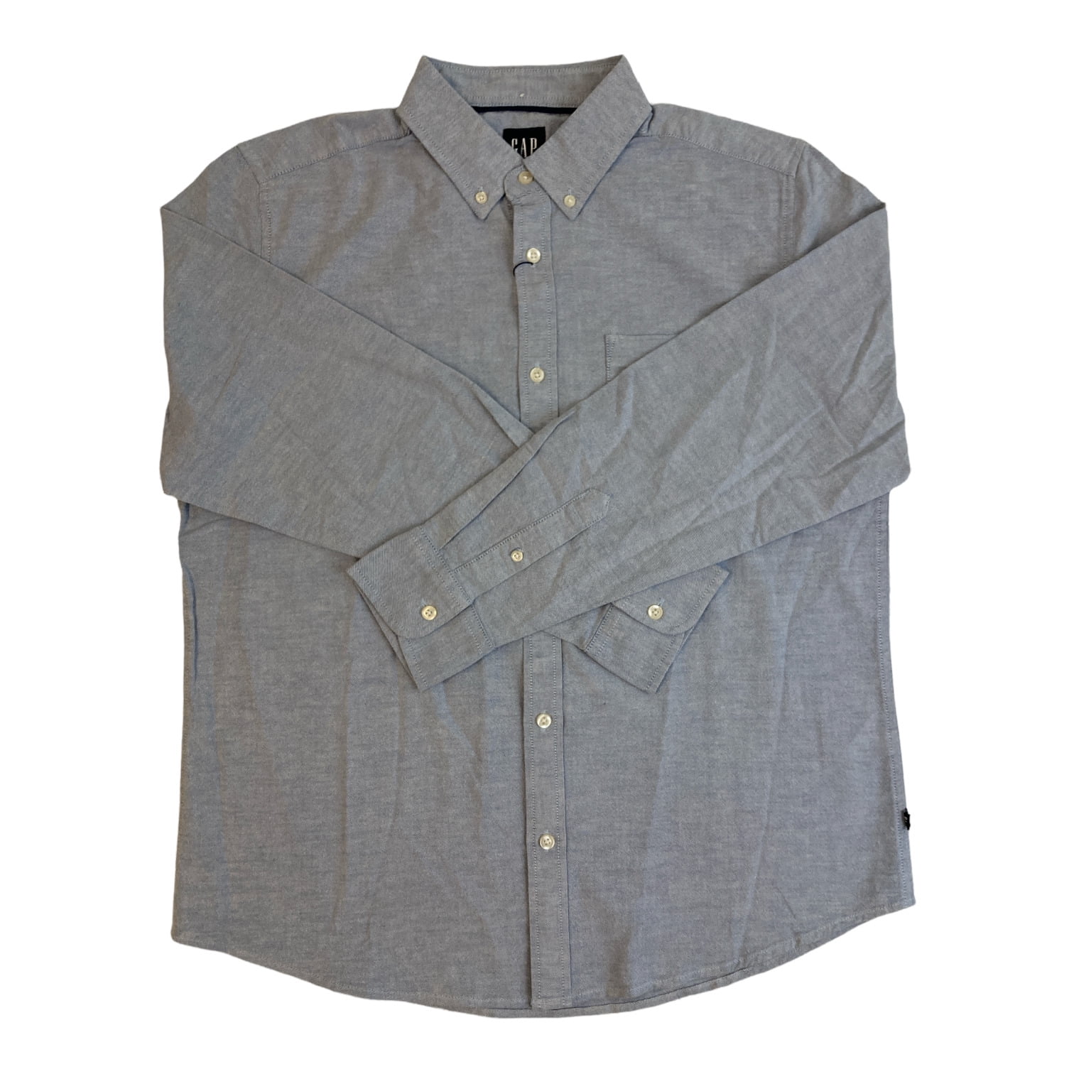 Gap Men's Long Sleeve Easy Relaxed Fit Button-Down Oxford Shirt (Bright Cobalt, M) Gap Men's Long Sleeve Easy Relaxed Fit Button-Down Oxford Shirt (Bright Cobalt, M)
