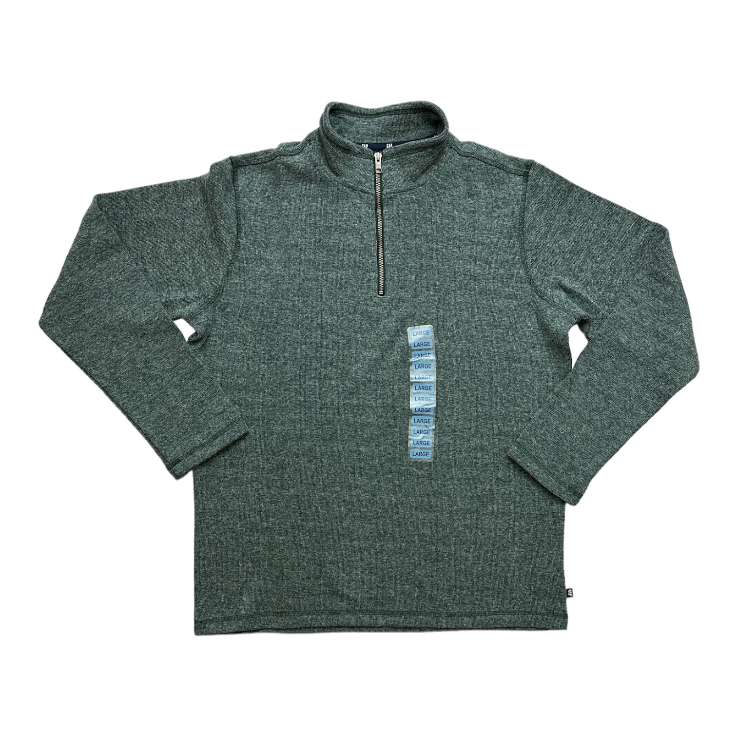 Gap Men's Long Sleeve Half Zip Mock Neck Warm & Stylish Sweater (June