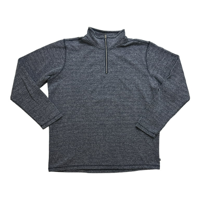 Gap Men s Long Sleeve Half Zip Mock Neck Warm Stylish Sweater Midnight XXL