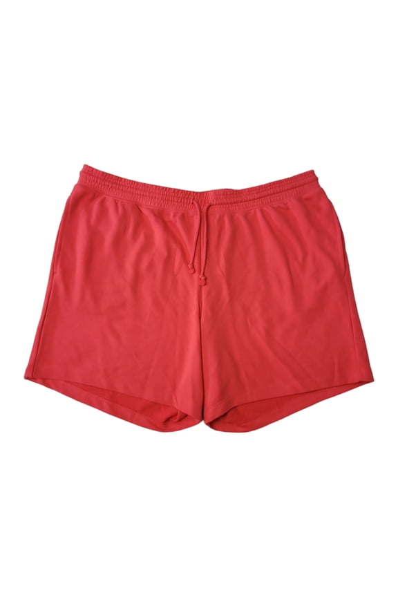 Men's On Seam Pockets Drawcord Ties French Terry Knit Short (Cayenne, S)