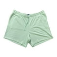 thumbnail image 1 of Gap Men's On Seam Pockets Drawcord Ties French Terry Knit Short (Granite Green, XXL), 1 of 2