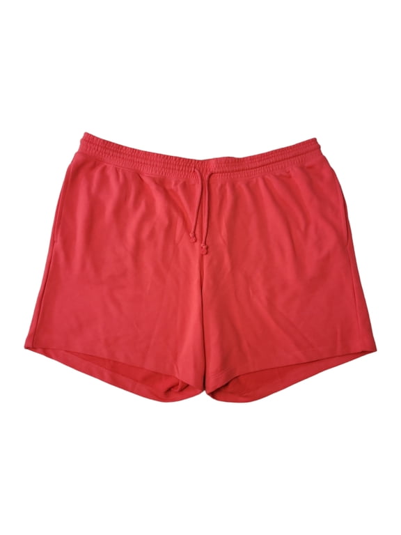 Men's On Seam Pockets Drawcord Ties French Terry Knit Short