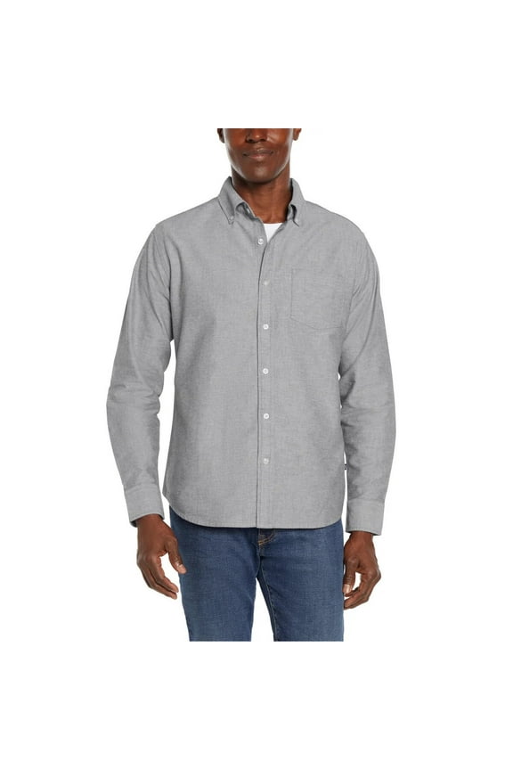 Men's Oxford Long Sleeve Button up Shirt