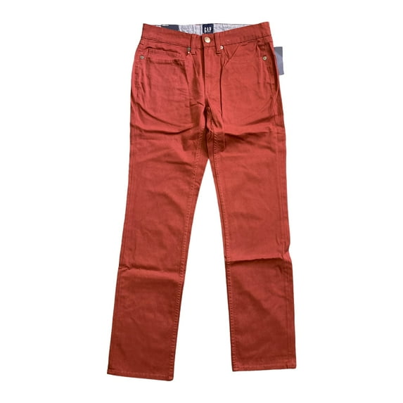 Gap Men's Super Soft Stretch Twill 5 Pocket Slim Fit Pant (Madder Brown, 30x32)