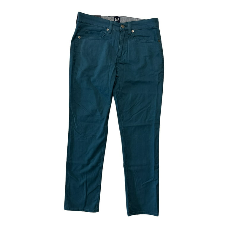 Gap Men's Super Soft Stretch Twill 5 Pocket Slim Fit Pant (Majolica Blue,  38x32)