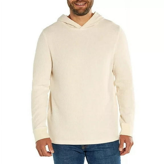 Gap Men's Textured Pullover Hoodie Turtle Dove XS