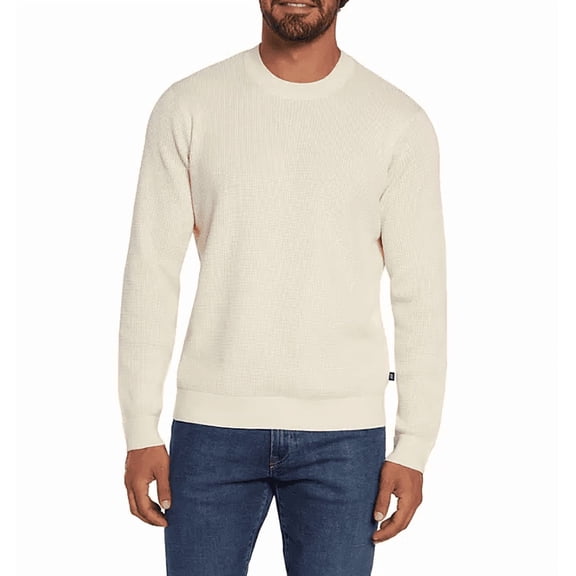 Gap Men's Textured Sweater (Bone White, Medium)