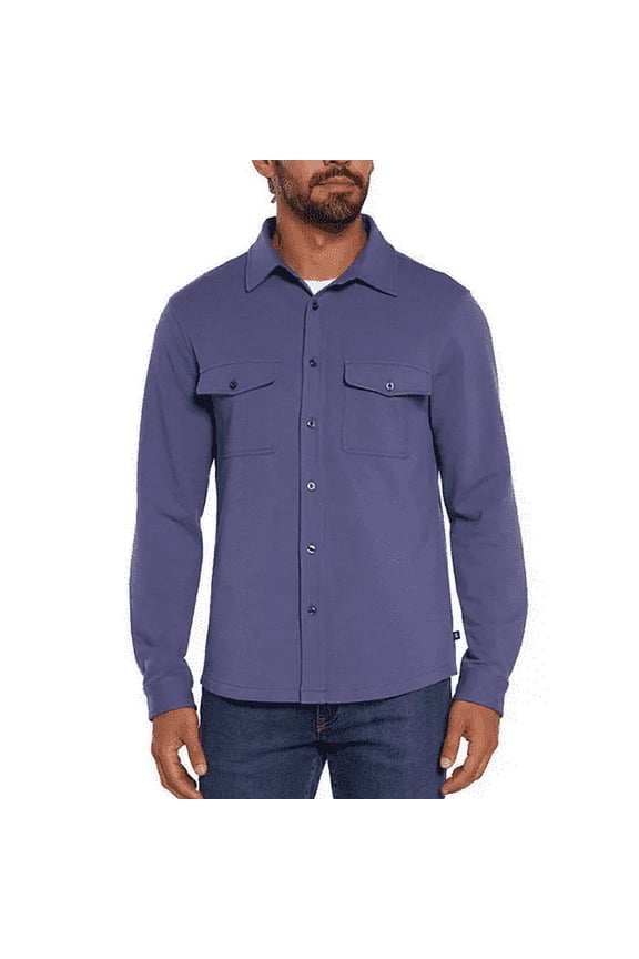 Men's XXL Skipper Blue Long Sleeve Knit Button Down