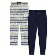 Gap Mens 2 Pack Waffle Knit Regular fit Jogger Pants Pajamas XL Blue