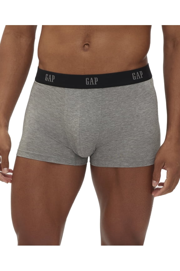 Men's Regular Fit Boxer Briefs 3 Pack XL Gray Solid Comfortable Everyday Underwear