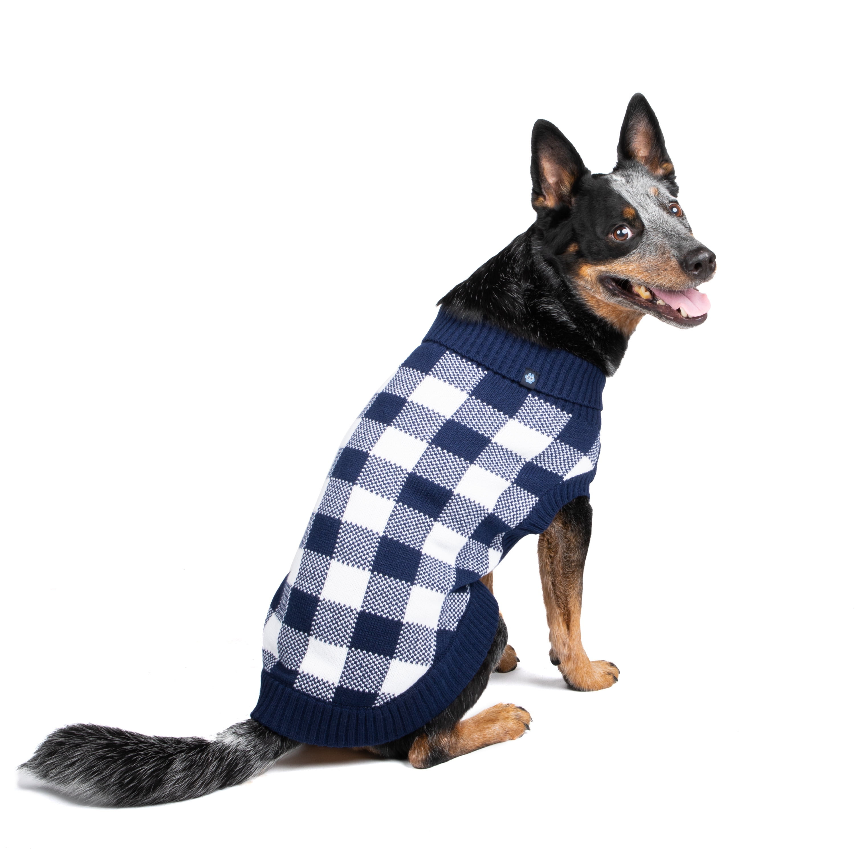Gap Pet, Dog Clothes, Blue Buffalo Plaid Pet Sweater