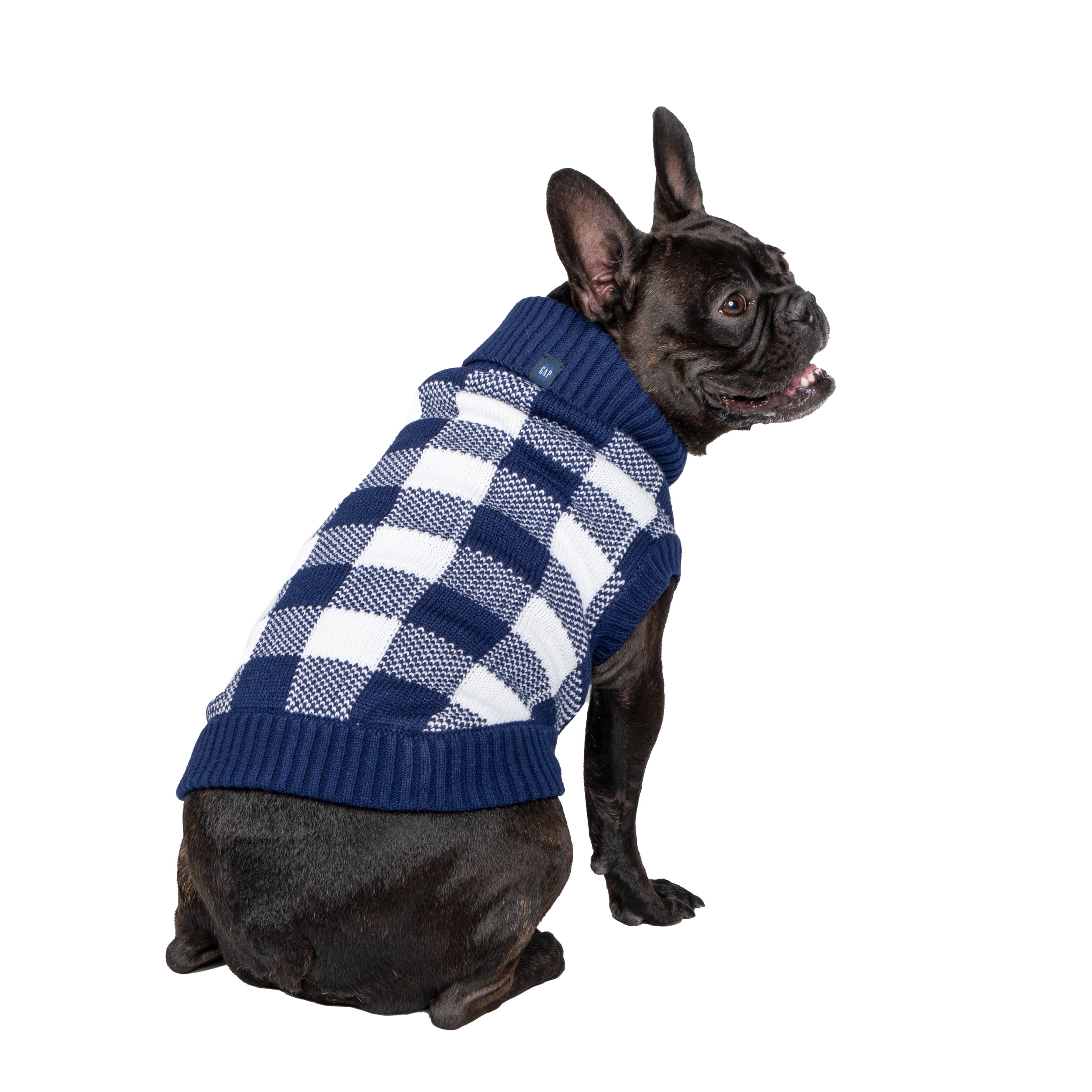 Gap Pet, Dog Clothes, Blue Buffalo Plaid Pet Sweater