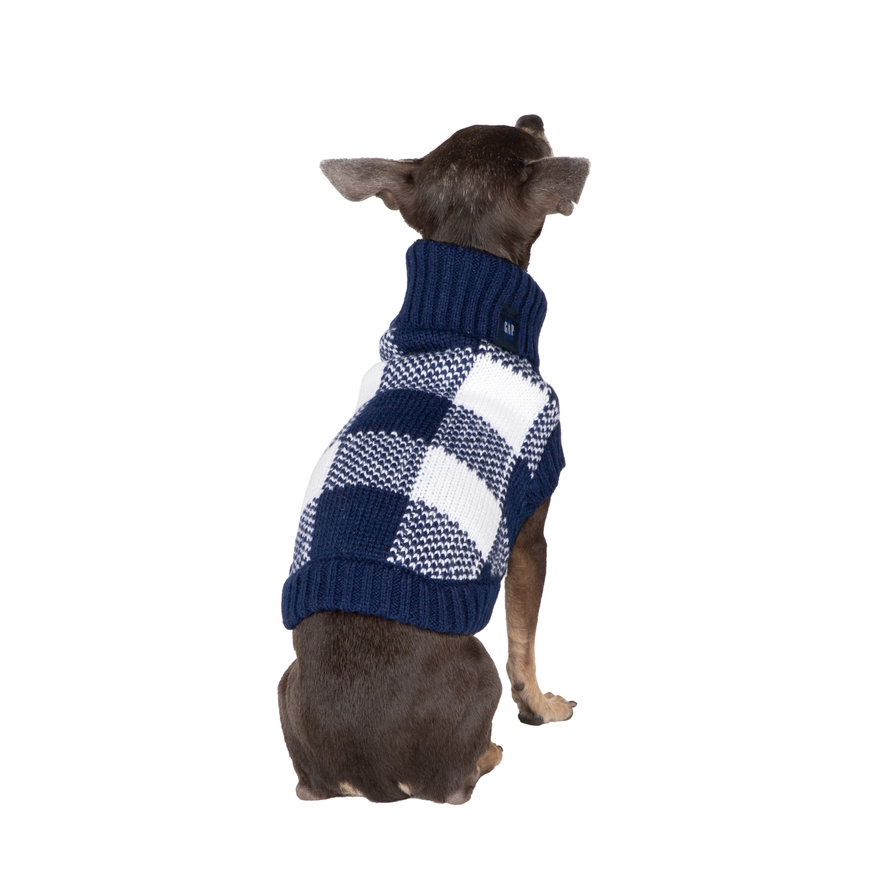 Gap Pet, Dog Clothes, Blue Buffalo Plaid Pet Sweater