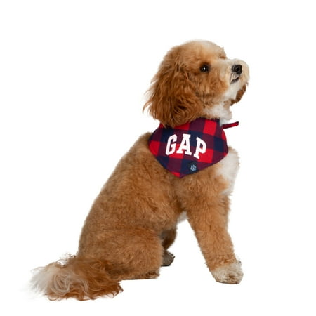 Gap Pet, Dog Clothes, Buffalo Plaid Dog Bandana, Red