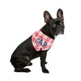 thumbnail image 1 of Gap Pet, Dog Clothes, Plaid Fleece Dog Bandana, Pink, 1 of 5