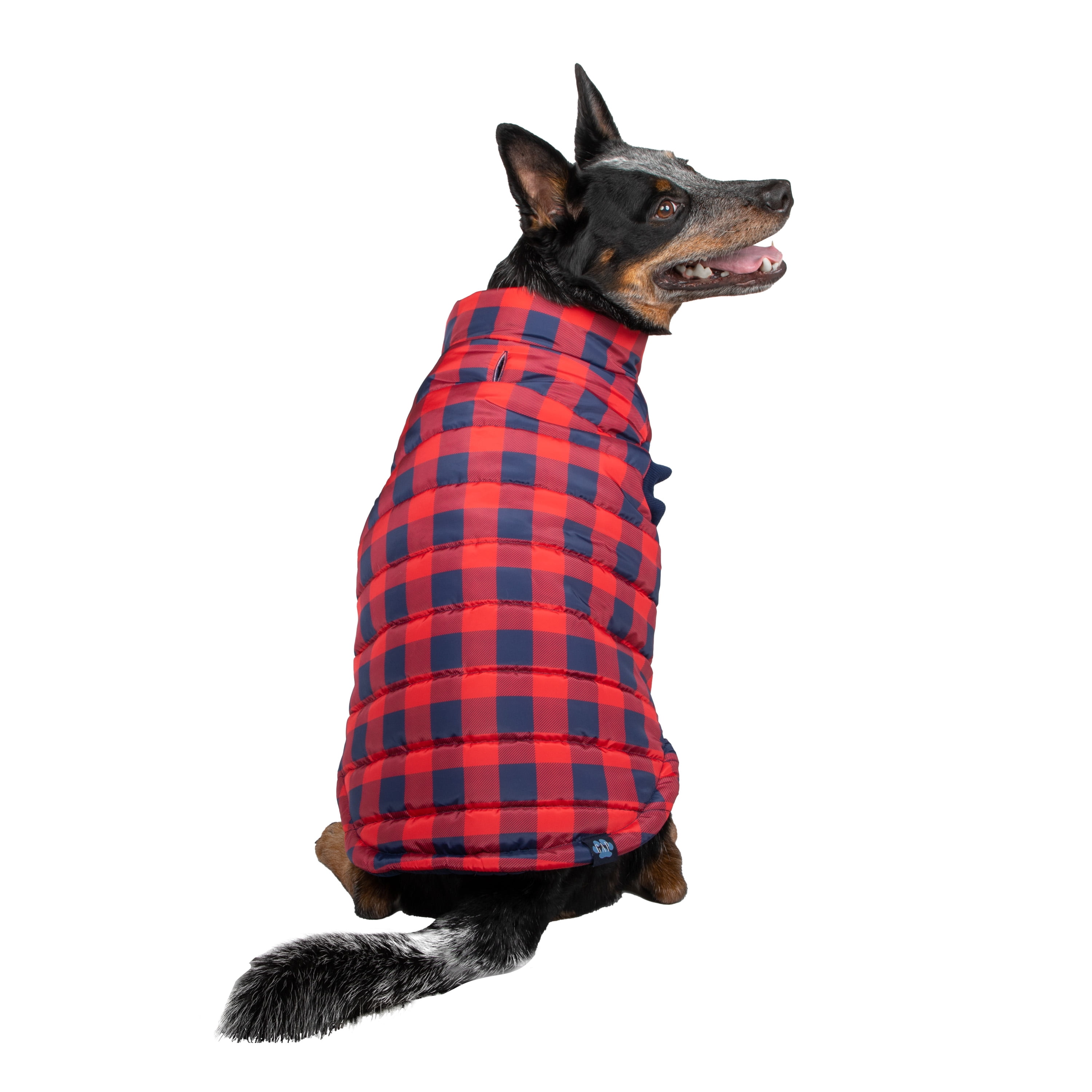 Gap Pet, Dog Clothes, Red Buffalo Plaid Pet Jacket