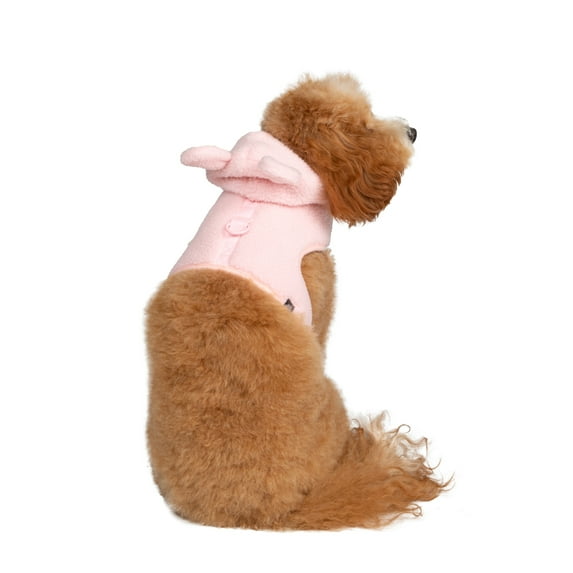 Gap Pet, Dog Harness, Furry Hooded Dog Harness, with Recycled Polyester, Pink