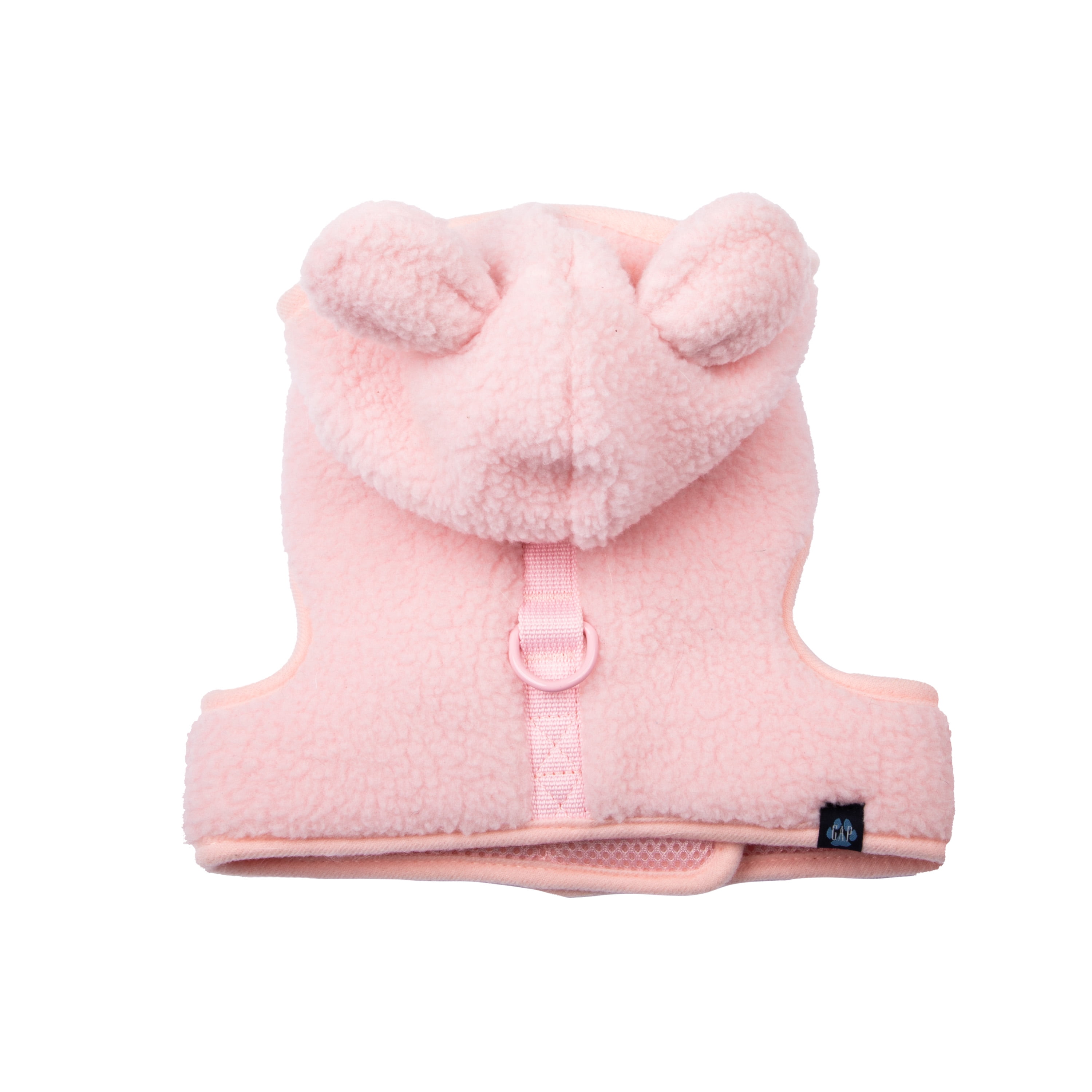 Gap Pet, Dog Harness, Pink Furry Hooded Dog Harness, with Recycled Polyester, Pink