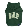 thumbnail image 1 of Gap Pet Dog and Cat Clothes, Classic Gap Logo Pet Hoodie, Green, XS, 1 of 17