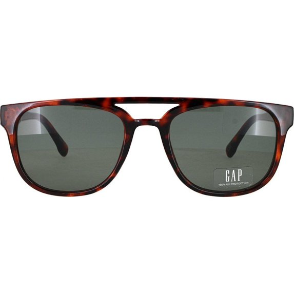 Gap-Sgp404 Rectangle Sunglasses Havana Gray Green Solid