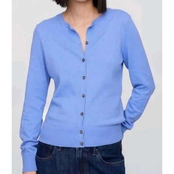 Gap Women's Blue Button Front Cardigan Sweater (XL)