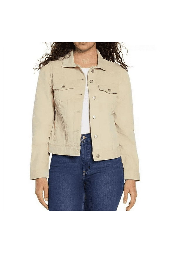 Women's Corduroy Jacket (Oyster Grey, L)