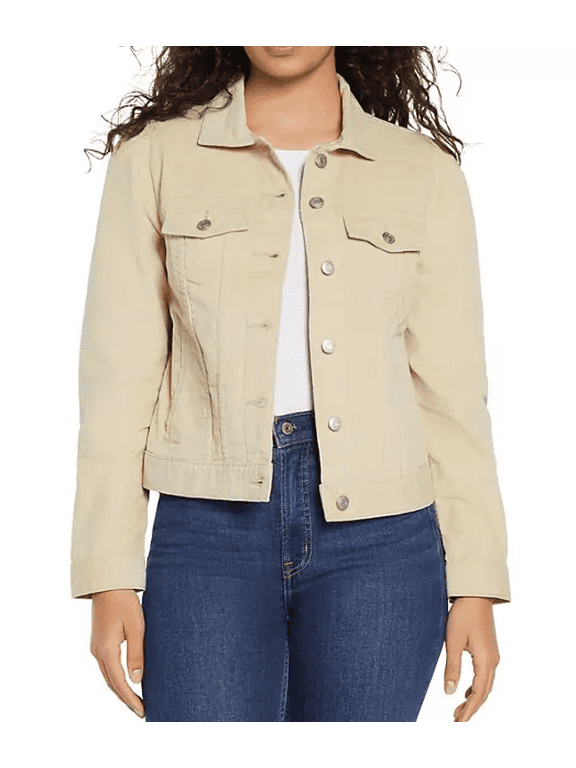 Women's Corduroy Jacket (Oyster Grey, XL)