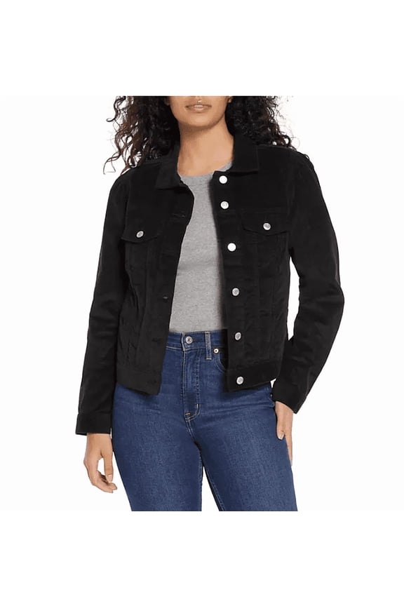 Women's Corduroy Jacket True Black 2XL