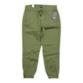 thumbnail image 1 of Gap Women's Elastic Waistband 27" Twill Jogger Pants With Pockets (Clover, XS), 1 of 2