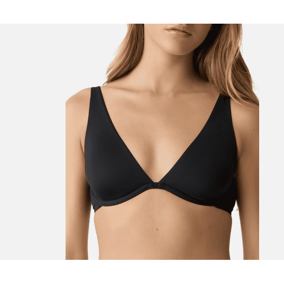 Gap Women's Everyday Essentials Full-Coverage Unlined Bra, Black, 36C