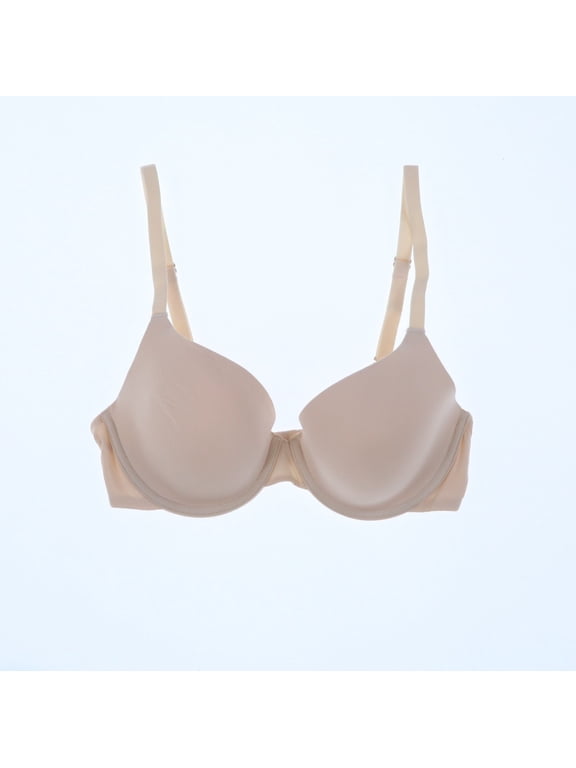 Women's Everyday Essentials T-Shirt Bra Solid Adjustable Pale Warm Pink New