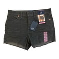 thumbnail image 1 of Gap Women's Frayed Hem 4" Inseam Buttoned Closure Corduroy Short (Silver Bells, 2), 1 of 1