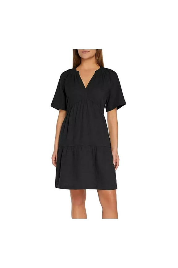 Women's Gauze Dress in Black Size Small