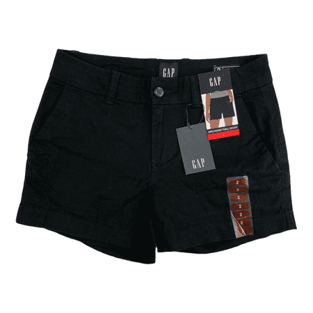 Gap Women's Girlfriend Twill Casual Fit Chino Short (Black, 16)