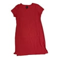 thumbnail image 1 of Gap Women's Knee Length Relaxed Fit Lightweight T-Shirt Dress (Claret Red, L), 1 of 1