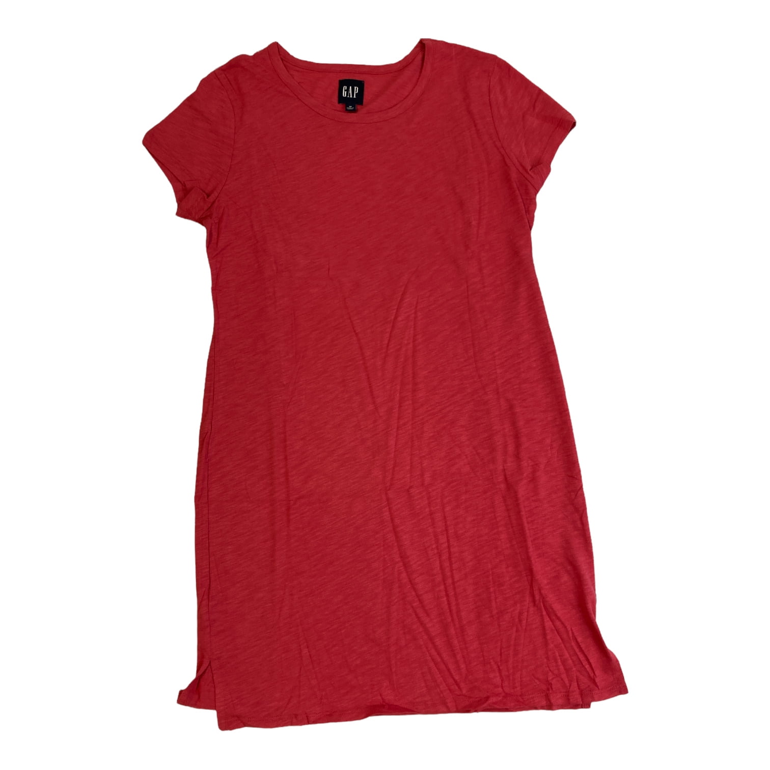 Gap Women s Knee Length Relaxed Fit Lightweight T Shirt Dress Claret Red XS