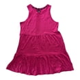 thumbnail image 1 of Gap Women's Lightweight Tiered Layered Sleeveless Summer Dress (Very Berry, XXL), 1 of 16