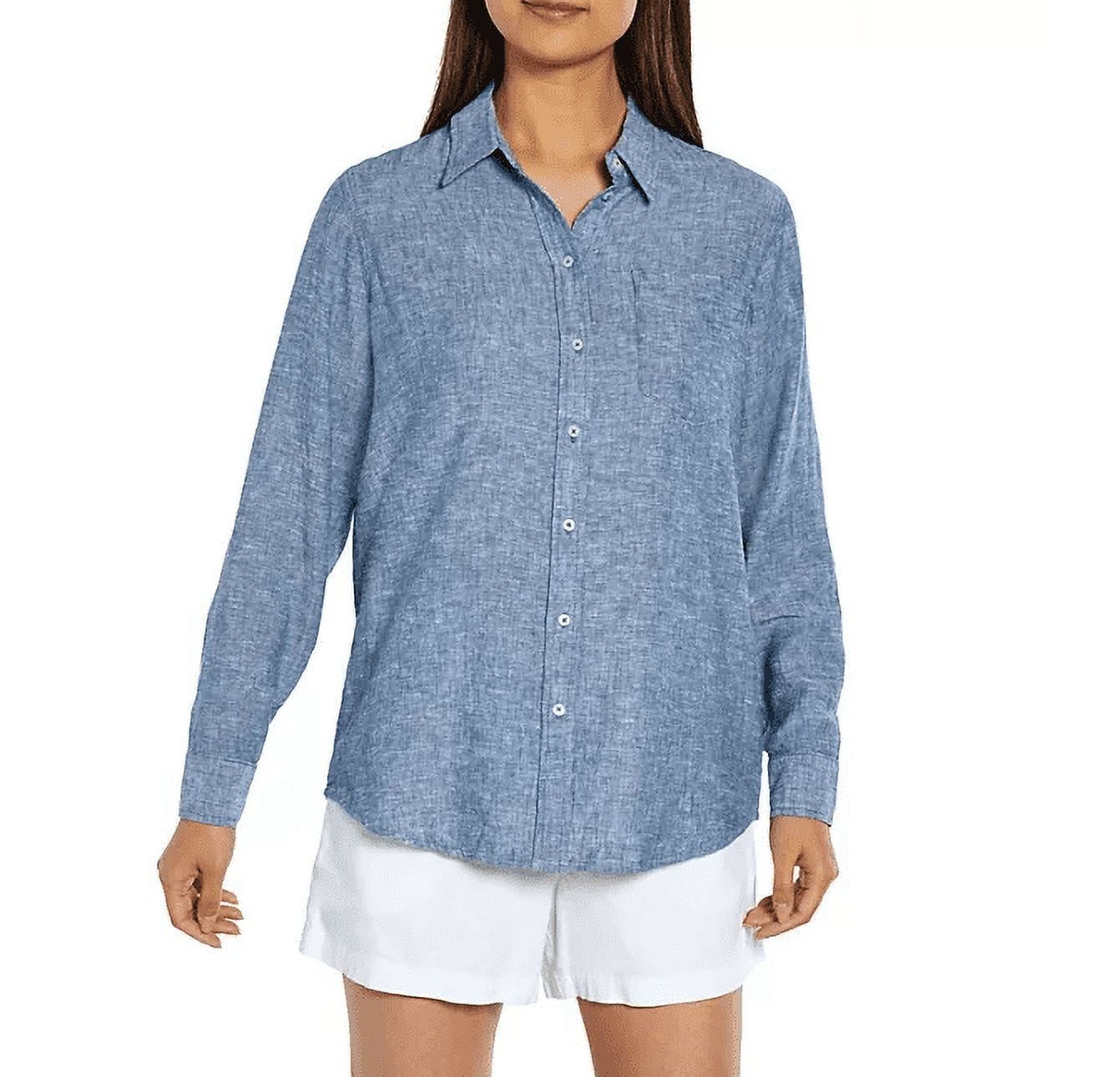 gap womens dress shirts Women's Organic Cotton Poplin Classic Shirt by Gap New Off White Petite Size L