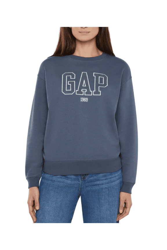Women's Logo Crewneck Sweatshirt Blue Medium