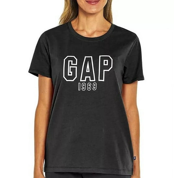 Gap Women's Logo Tee (True Black, XS)