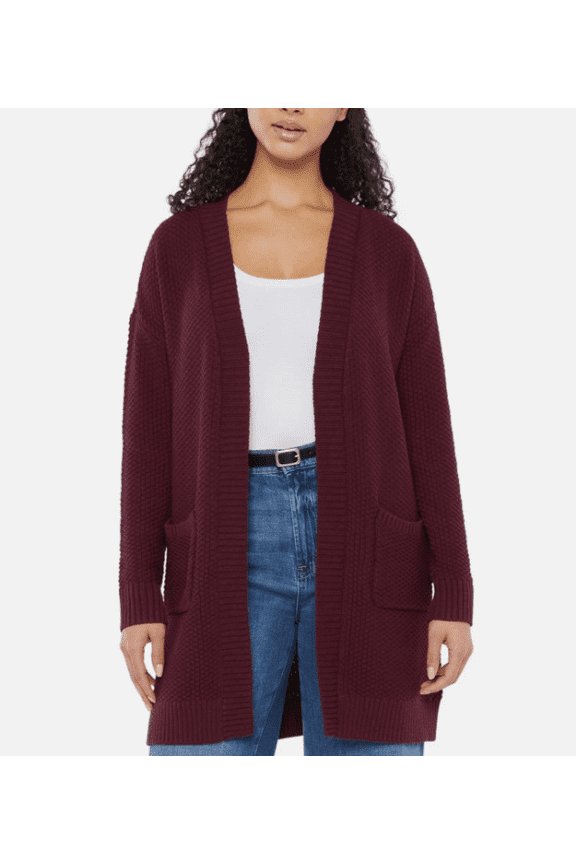 Women's Long Sleeve Cardigan Red Size Small