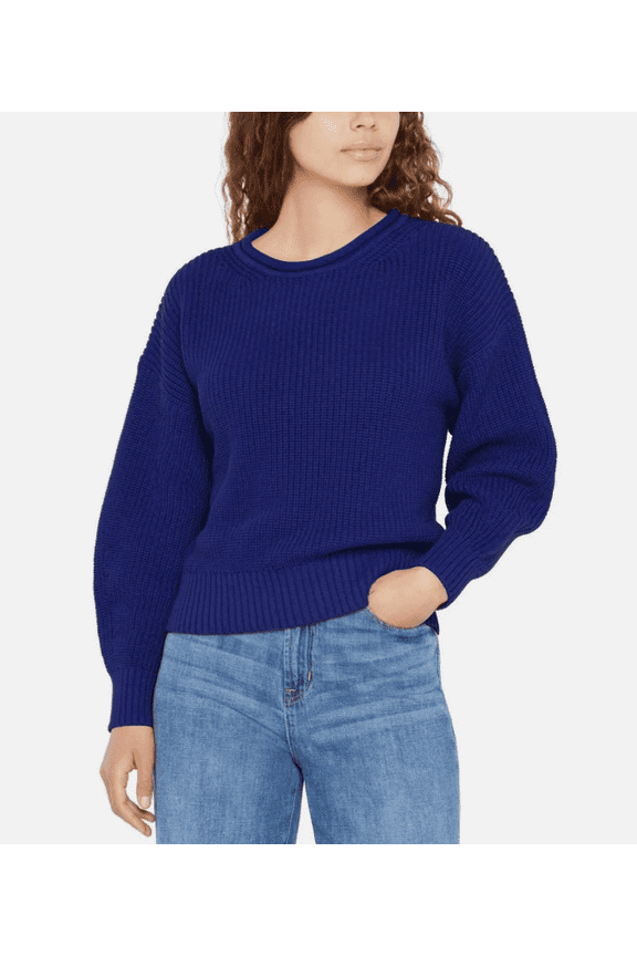 Women's Long Sleeve Cotton Roll Neck Sweater Pullover Top XL