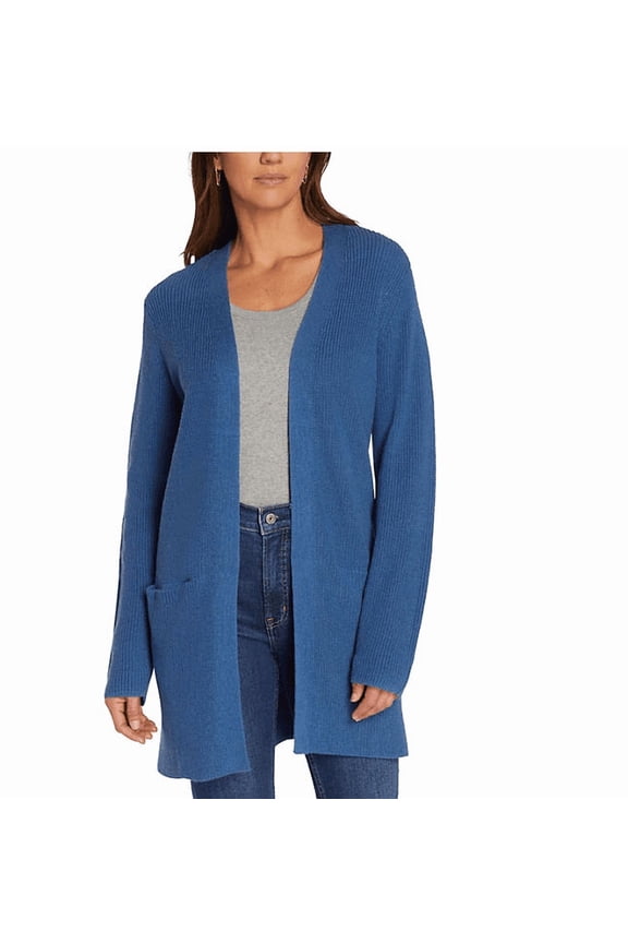 Women's Long Sleeve Open Cardigan Bright Cobalt Small