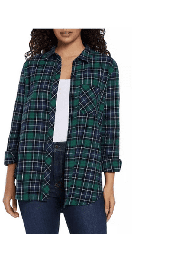 Women's Relaxed Fit Flannel Nixie Plaid Size XLarge